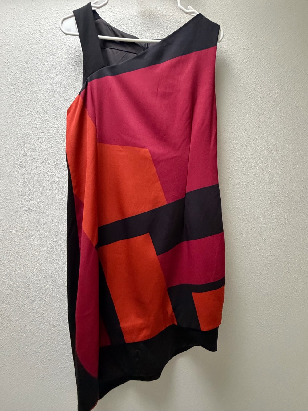 Smartandjoy Colorblock Dress in Black & Red